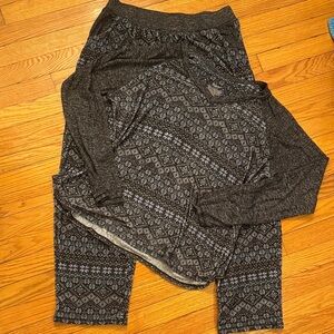 Cozy Black Patterned Leggings